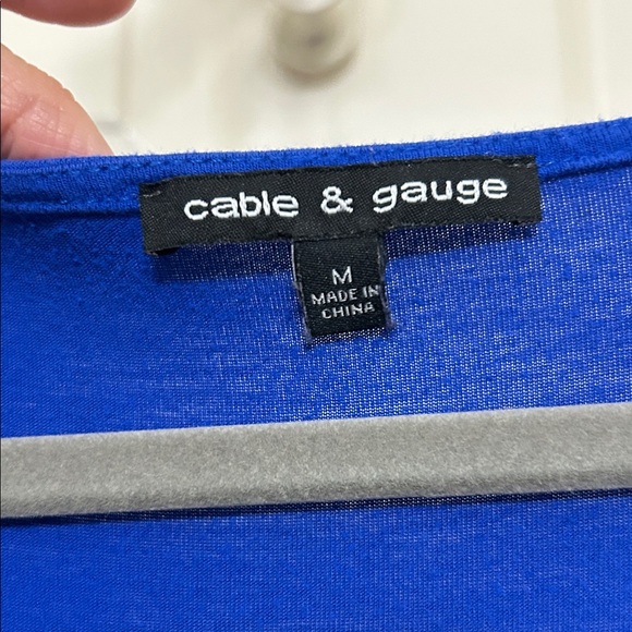 Cable & Gauge Cobalt Blue Long Sleeve Top - Picture 2 of 11
